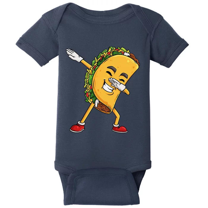 Dabbing Taco Cinco De Mayo Funny Mexican Dab Baby Bodysuit