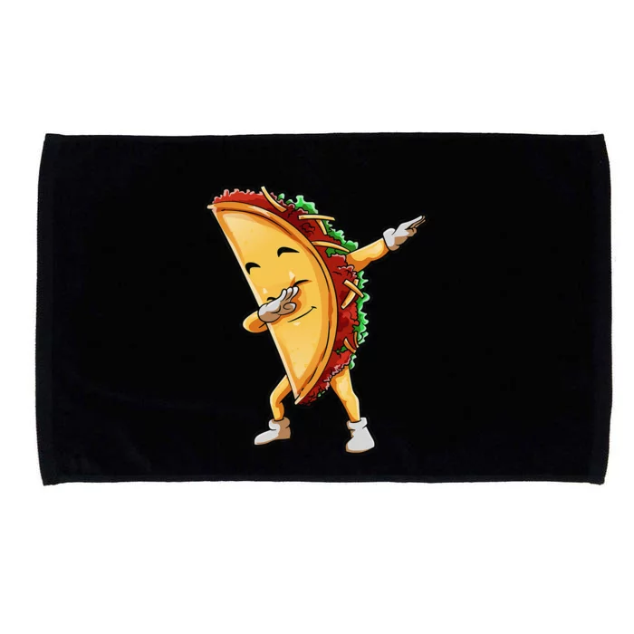 Dabbing Taco Cinco De Mayo Funny Mexican Food Dab Microfiber Hand Towel