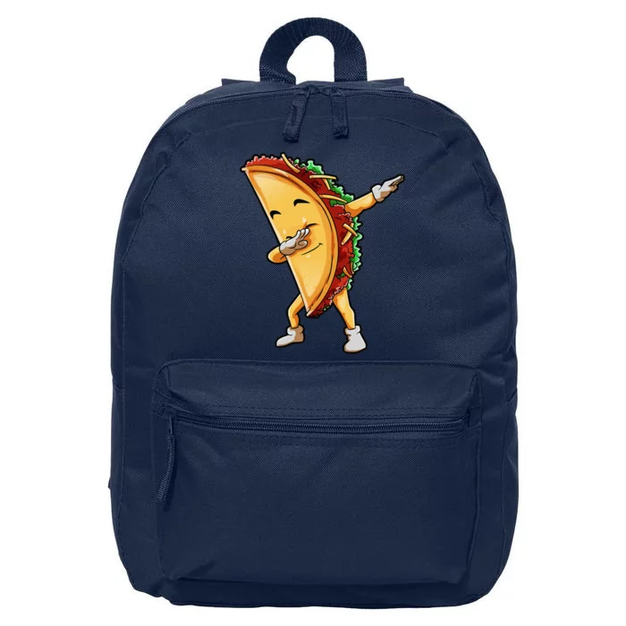 Dabbing Taco Cinco De Mayo Funny Mexican Food Dab 16 in Basic Backpack