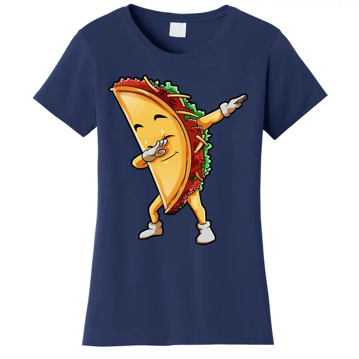 Dabbing Taco Cinco De Mayo Funny Mexican Food Dab Women's T-Shirt