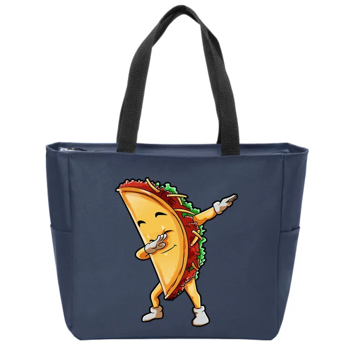 Dabbing Taco Cinco De Mayo Funny Mexican Food Dab Zip Tote Bag