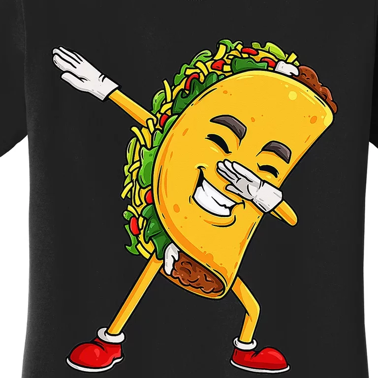 Dabbing Taco Cinco De Mayo Funny Mexican Food Dab Women's T-Shirt