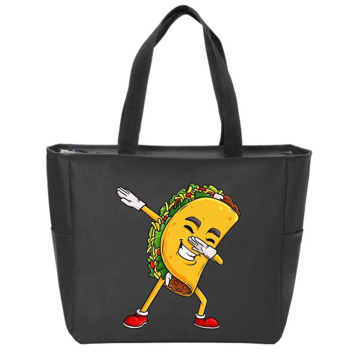 Dabbing Taco Cinco De Mayo Funny Mexican Food Dab Zip Tote Bag