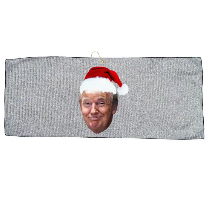 Donald Trump Christmas Funny Maga Santa Hat Gift Large Microfiber Waffle Golf Towel