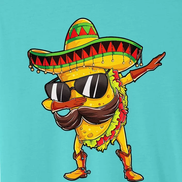 Dabbing Taco Cinco De Mayo Mexican Food Sombrero ChromaSoft Performance T-Shirt