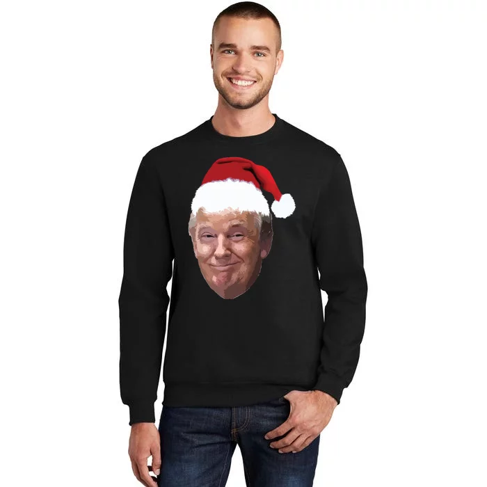 Donald Trump Christmas Funny Maga Santa Hat Gift Tall Sweatshirt