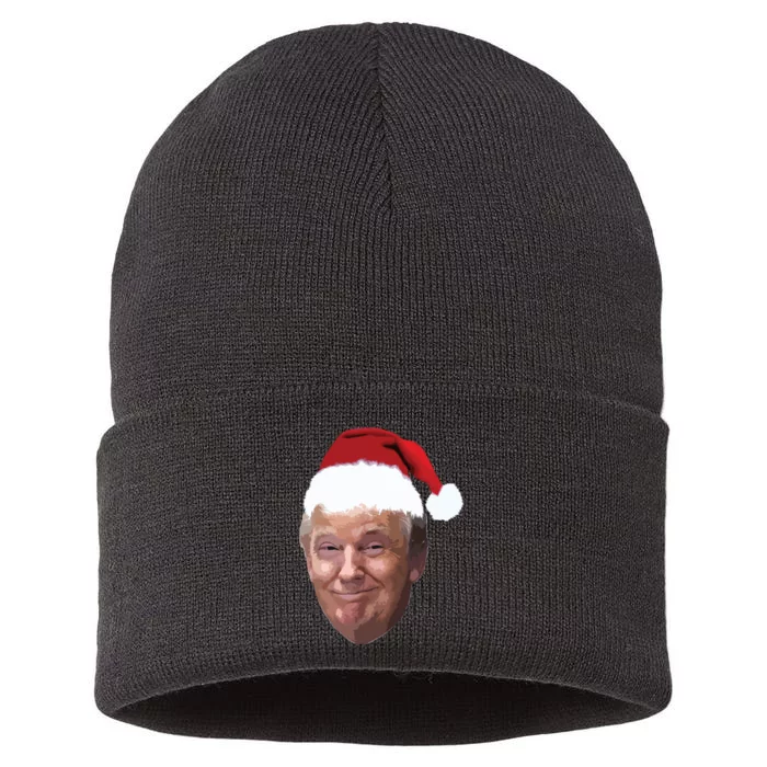 Donald Trump Christmas Funny Maga Santa Hat Gift Sustainable Knit Beanie