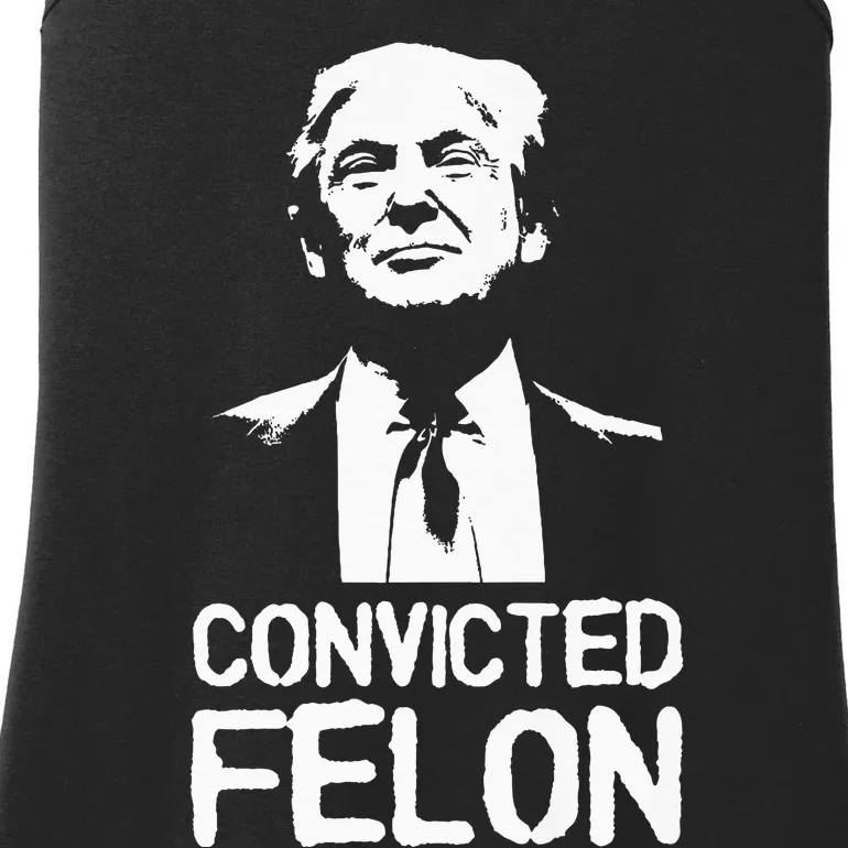 Donald Trump Convicted Felon Stencil Graffiti Ladies Essential Tank