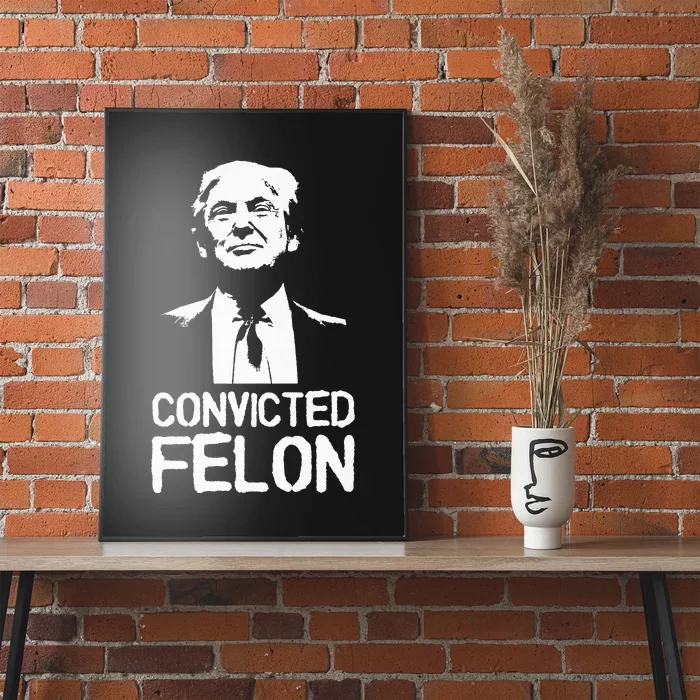 Donald Trump Convicted Felon Stencil Graffiti Poster