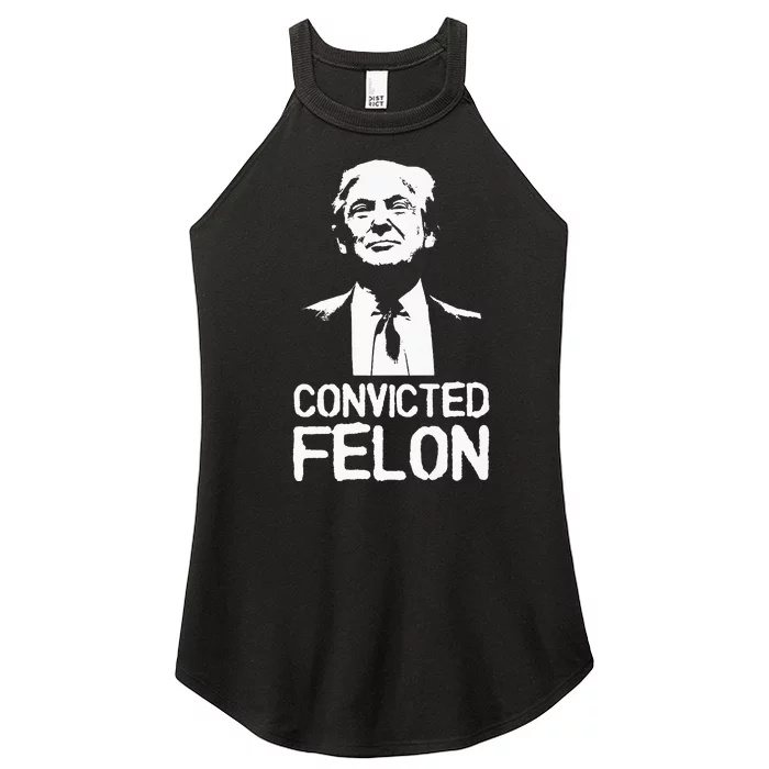 Donald Trump Convicted Felon Stencil Graffiti Women’s Perfect Tri Rocker Tank