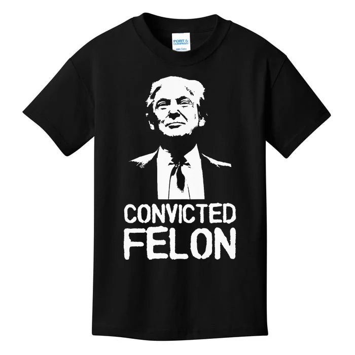 Donald Trump Convicted Felon Stencil Graffiti Kids T-Shirt