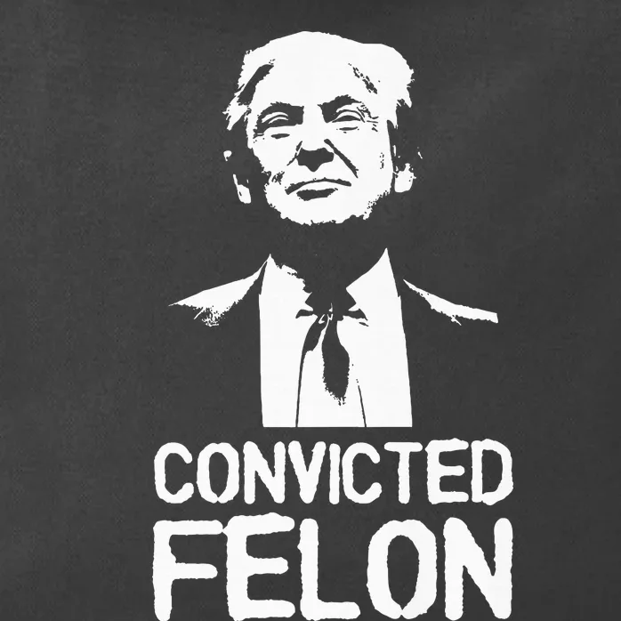 Donald Trump Convicted Felon Stencil Graffiti Zip Tote Bag