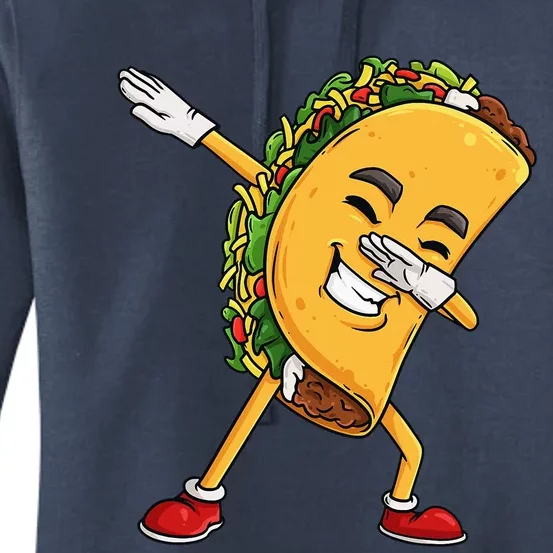 Dabbing Taco Cinco de Mayo Funny Mexican Dab Women's Pullover Hoodie