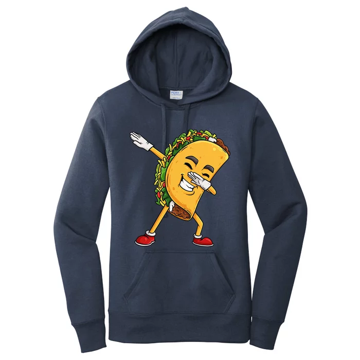 Dabbing Taco Cinco de Mayo Funny Mexican Dab Women's Pullover Hoodie