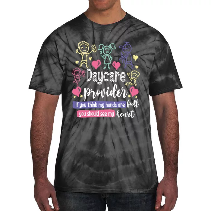 Daycare Teacher Childcare Daycare Provider Tie-Dye T-Shirt