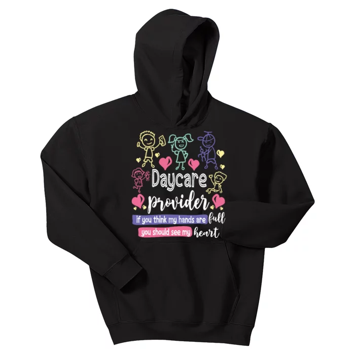 Daycare Teacher Childcare Daycare Provider Kids Hoodie