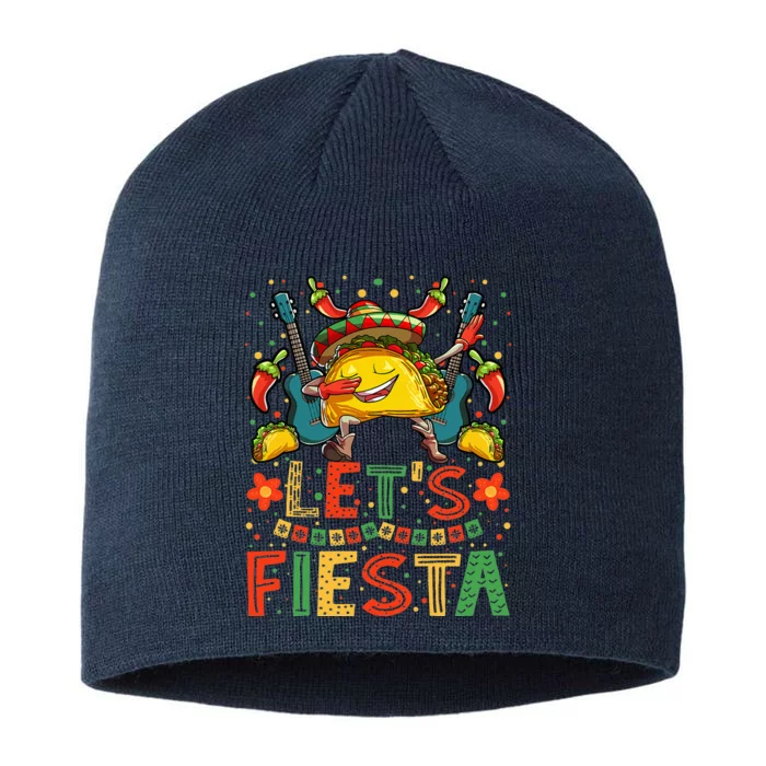 Dabbing Taco Cinco de Mayo Mexican Fiesta 8 1/2in Sustainable Knit Beanie