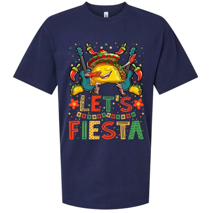 Dabbing Taco Cinco de Mayo Mexican Fiesta Sueded Cloud Jersey T-Shirt