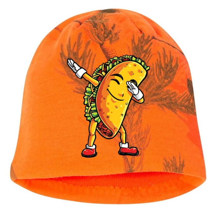 Dabbing Taco Cinco De Mayo Funny Mexican Dab Kati - Camo Knit Beanie