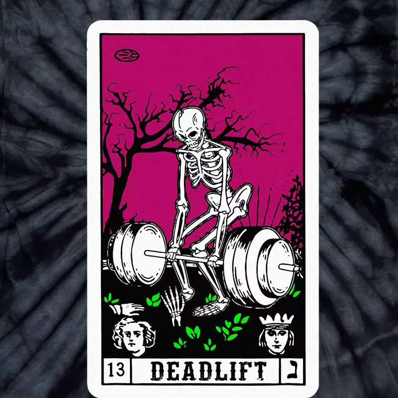 death tarot card funny gym deadlifts workout gymmer Tie-Dye T-Shirt