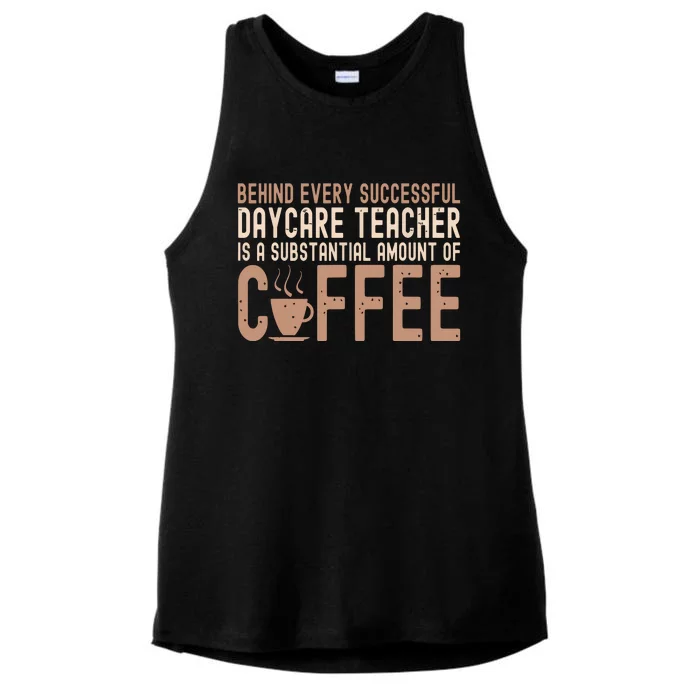 Daycare Teacher Childcare Provider Ladies Tri-Blend Wicking Tank