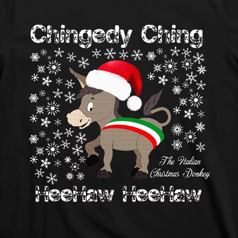 Dominick The Christmas Donkey Italian Christmas Donkey T-Shirt