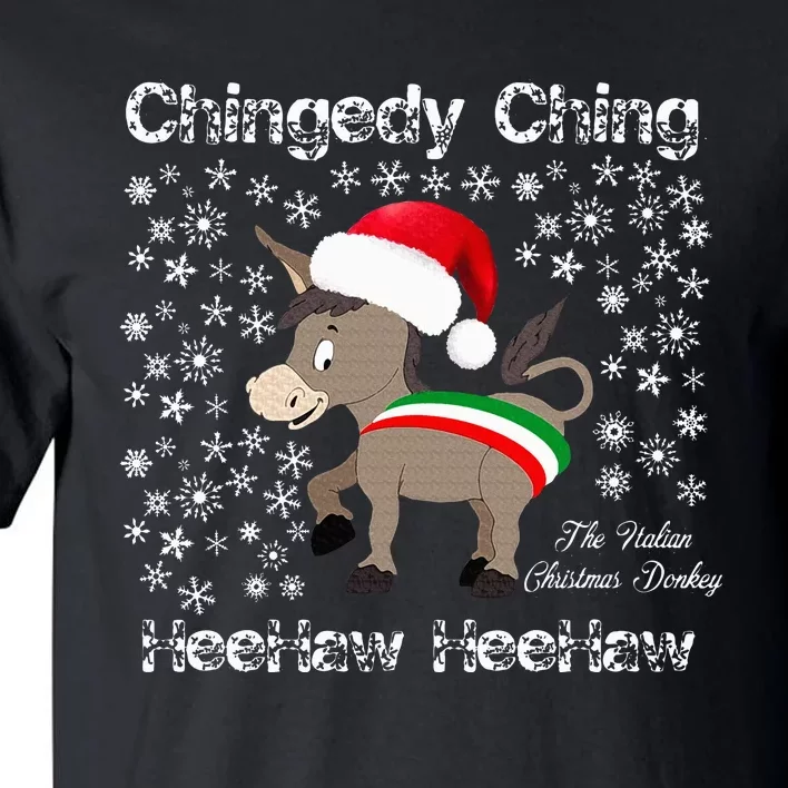 Dominick The Christmas Donkey Italian Christmas Donkey Tall T-Shirt