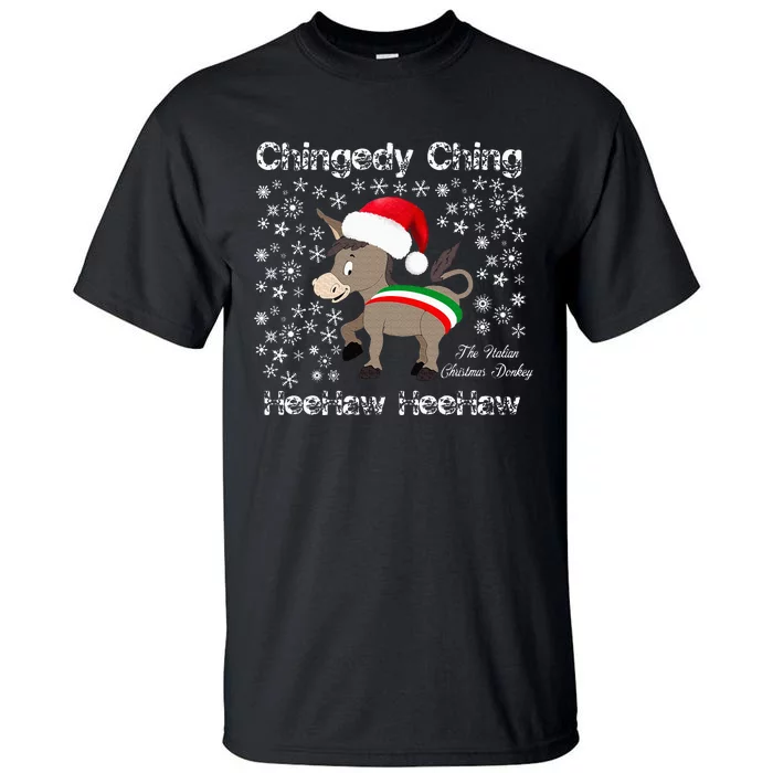 Dominick The Christmas Donkey Italian Christmas Donkey Tall T-Shirt