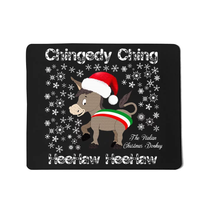 Dominick The Christmas Donkey Italian Christmas Donkey Mousepad