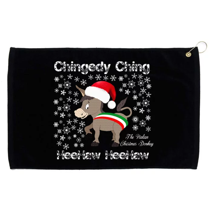 Dominick The Christmas Donkey Italian Christmas Donkey Grommeted Golf Towel