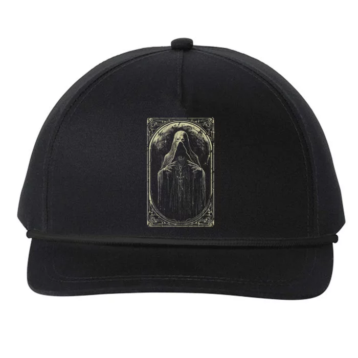 Death Tarot Card Halloween Snapback Five-Panel Rope Hat