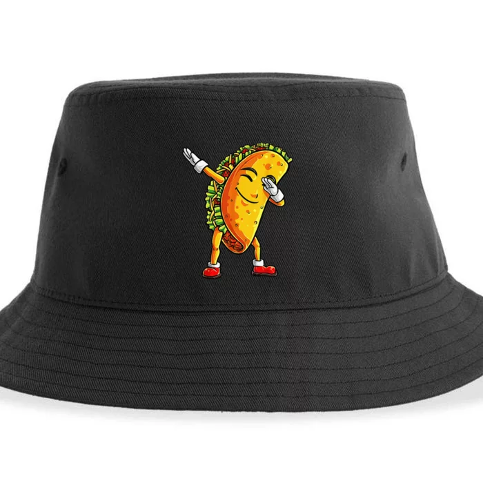 Dabbing Taco Cinco de Mayo Funny Dab Dance Mexican Sustainable Bucket Hat