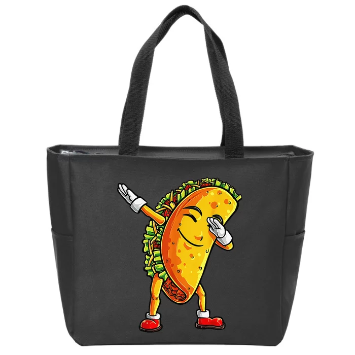 Dabbing Taco Cinco de Mayo Funny Dab Dance Mexican Zip Tote Bag