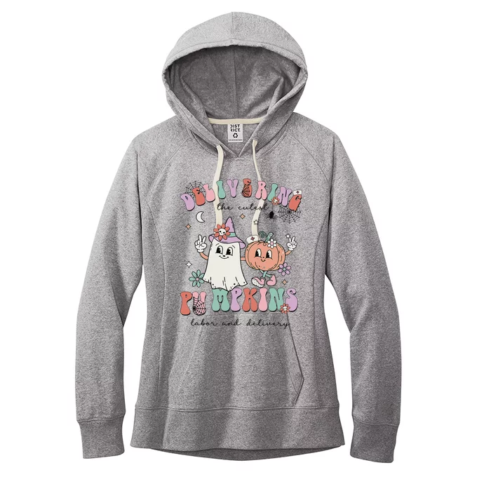 Delivering The Cutest Pumpkins Labor And Delivery L&D Nurse Women's Fleece Hoodie