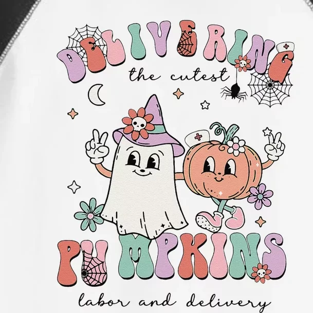 Delivering The Cutest Pumpkins Labor And Delivery L&D Nurse Toddler Fine Jersey T-Shirt