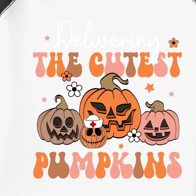 Delivering The Cutest Pumpkin Labor Delivery Nurse Halloween Infant Baby Jersey Bodysuit