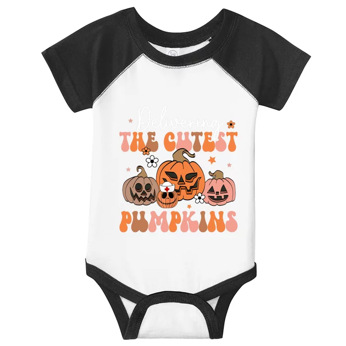 Delivering The Cutest Pumpkin Labor Delivery Nurse Halloween Infant Baby Jersey Bodysuit