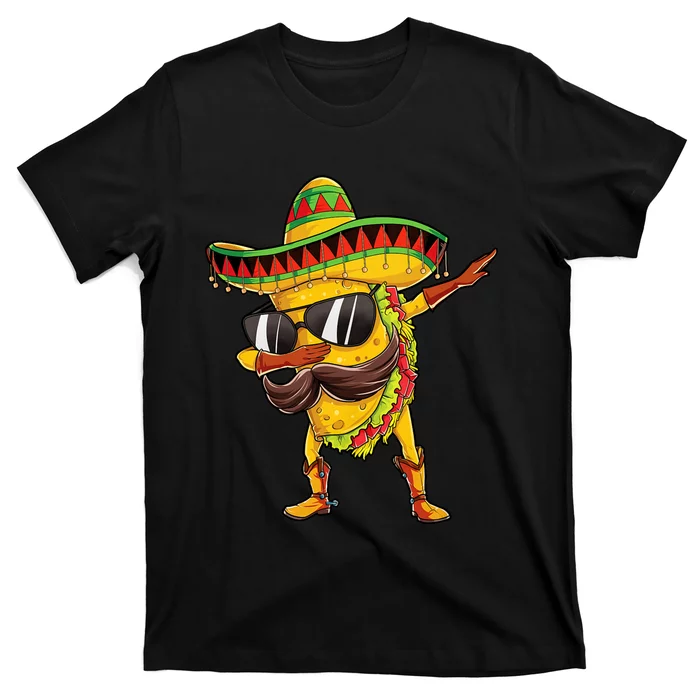 Dabbing Taco Cinco De Mayo Mexican Food Sombrero T-Shirt