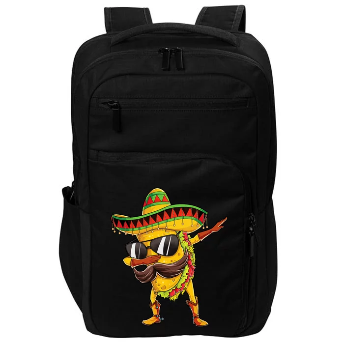 Dabbing Taco Cinco De Mayo Mexican Food Sombrero Impact Tech Backpack