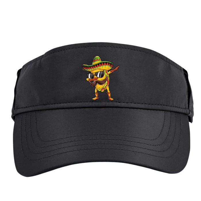 Dabbing Taco Cinco De Mayo Mexican Food Sombrero Adult Drive Performance Visor