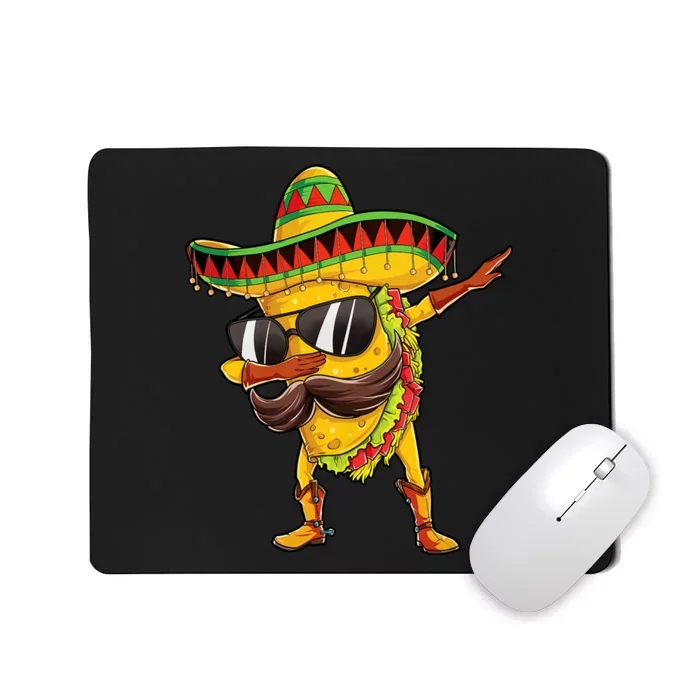 Dabbing Taco Cinco De Mayo Mexican Food Sombrero Mousepad