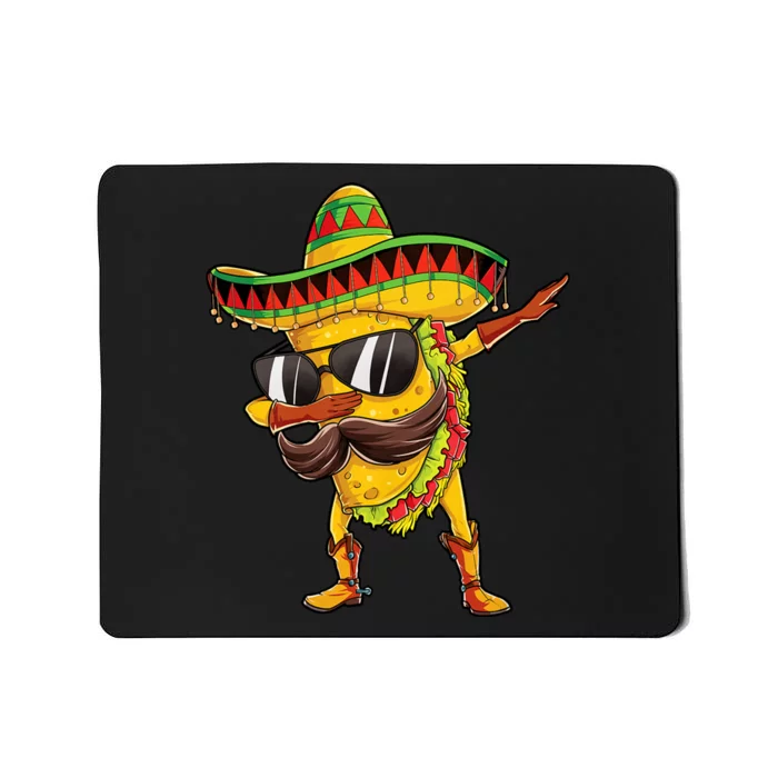 Dabbing Taco Cinco De Mayo Mexican Food Sombrero Mousepad