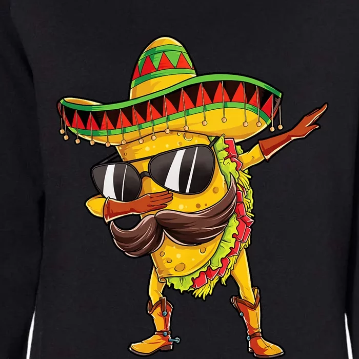 Dabbing Taco Cinco De Mayo Mexican Food Sombrero Womens California Wash Sweatshirt