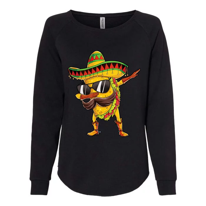 Dabbing Taco Cinco De Mayo Mexican Food Sombrero Womens California Wash Sweatshirt