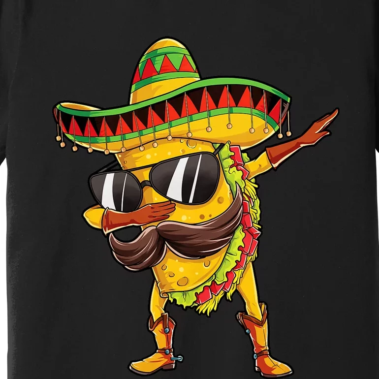 Dabbing Taco Cinco De Mayo Mexican Food Sombrero Premium T-Shirt