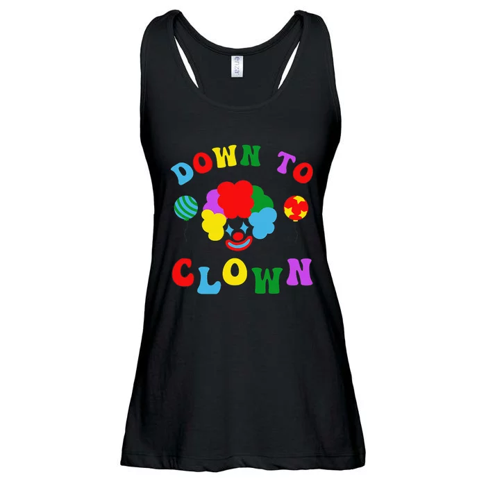 Down to Clown Clowncore Aesthetic Ladies Essential Flowy Tank