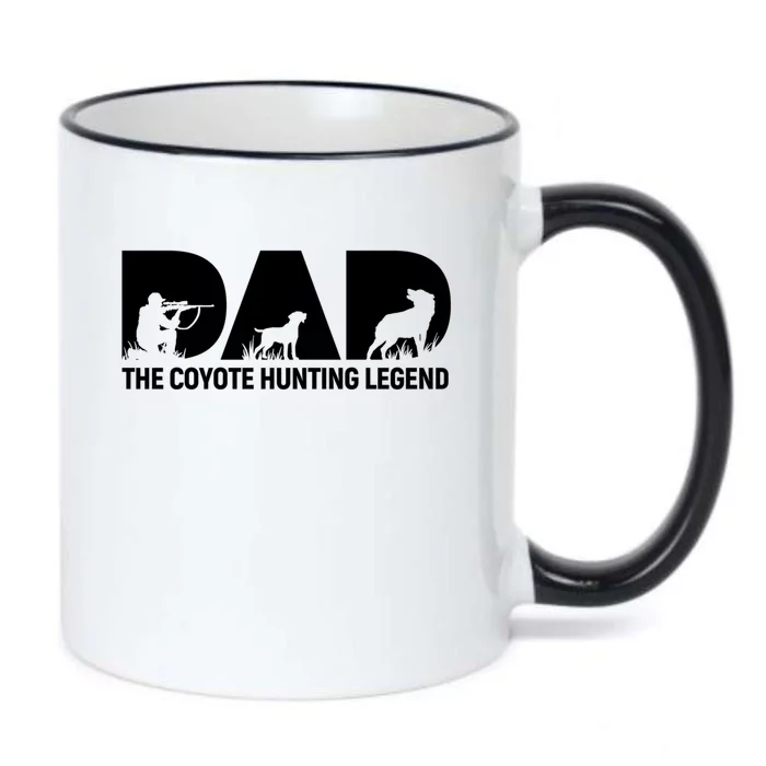 Dad The Coyote Hunting Legend Gift Black Color Changing Mug