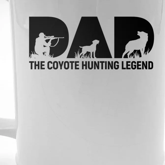 Dad The Coyote Hunting Legend Gift Front & Back Beer Stein