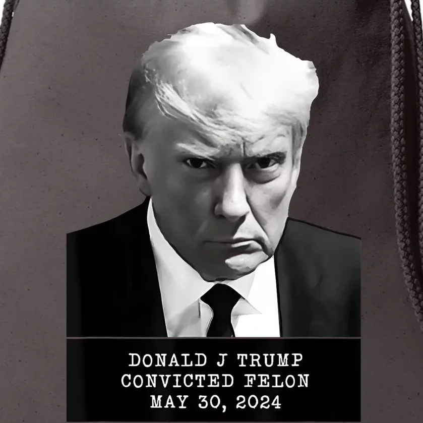 Donald Trump Convicted Felon 2024 Drawstring Bag