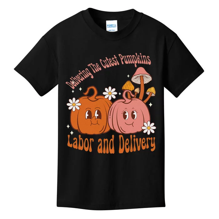 Delivering The Cutest Pumpkins Labor & Delivery Halloween Kids T-Shirt